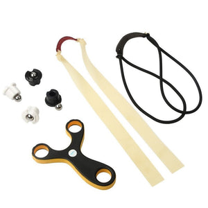 Bisque Tied-Free Card Ball Bow Round Rubber Dual-Use Slingshot SLINGSTER