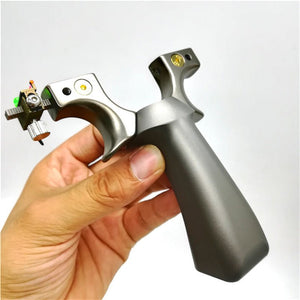 Titanium Alloy Thunder Slingshot One-piece Fast Compression Free Tie 20 Support Head CNC Engraving Recurve Handle Slingshot - INDIAN SLINGSHOT