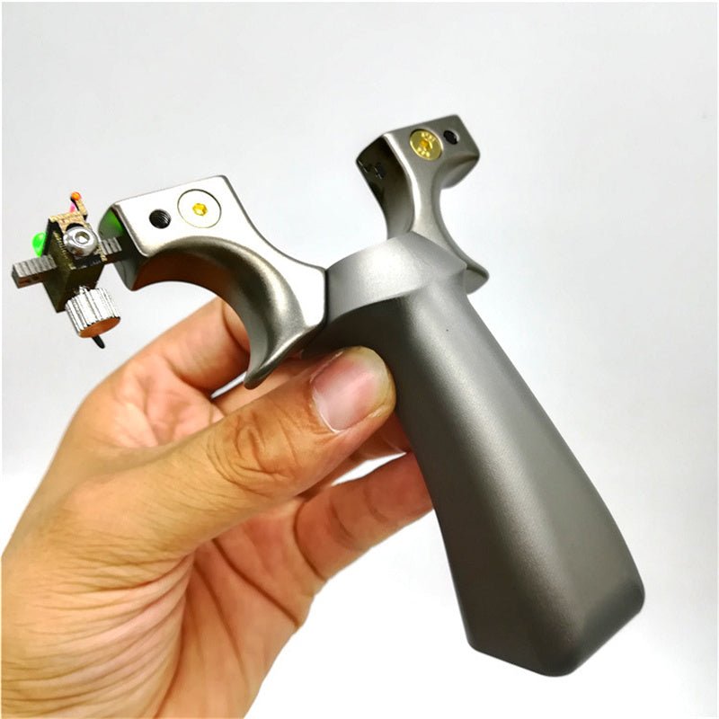 Titanium Alloy Thunder Slingshot One-piece Fast Compression Free Tie 20 Support Head CNC Engraving Recurve Handle Slingshot - INDIAN SLINGSHOT