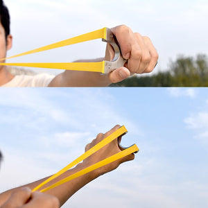 Lavender Stainless Steel Metal Slingshot Outdoor Hunting Slingshot With Flat Rubber Band Sling shot