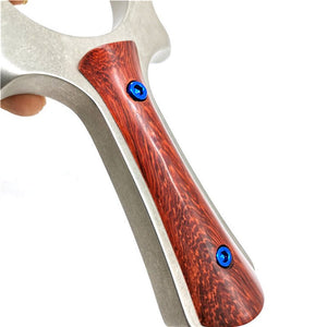 Rosy Brown Which Power Stainless Steel Flat Skin Wood Slingshot Outdoor Fast Extrusion Slingshot Powerful Catapult Precision Shooting