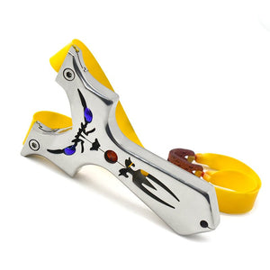 Light Gray Wire Cut Devil Stainless Steel Slingshot Outdoor Shooting Hunting slingshot shooting toys