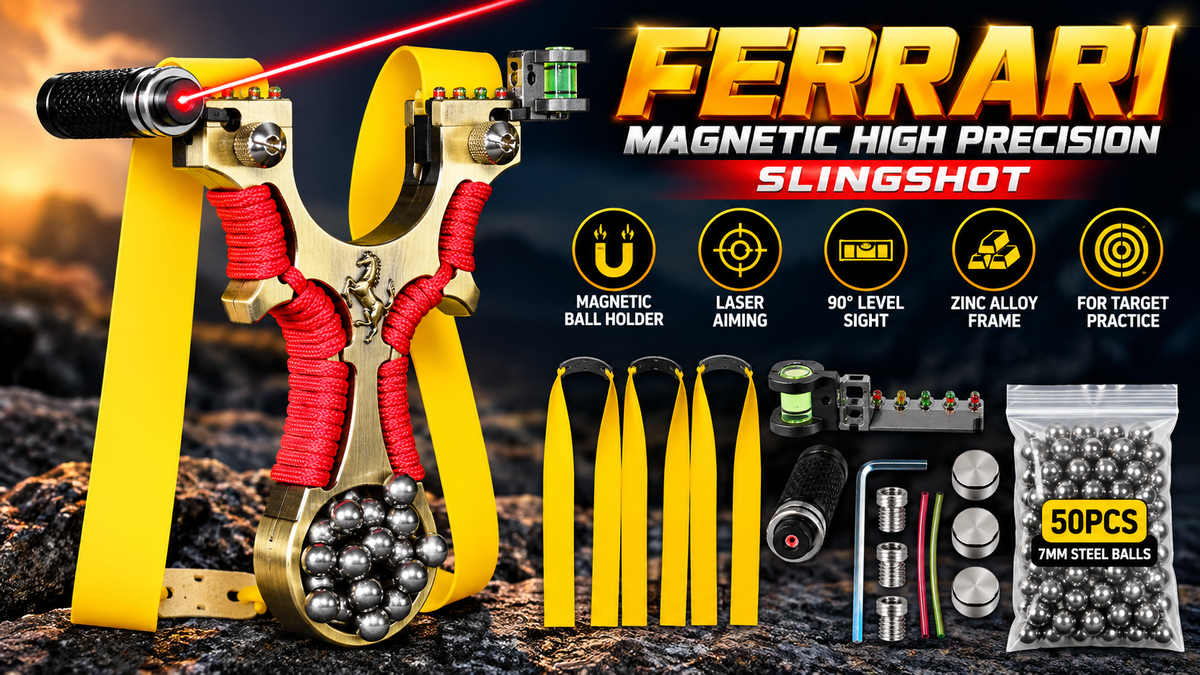 Ferrari Magnetic High Precision Slingshot for Recreational Target Practice