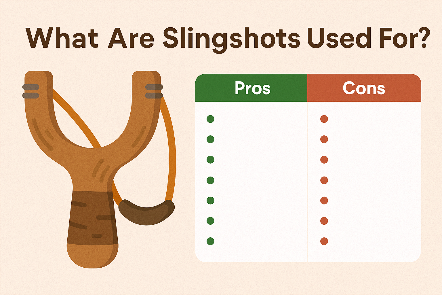 What Are Slingshots Used For? 30 Pros, 18 Cons & India Legal Guide