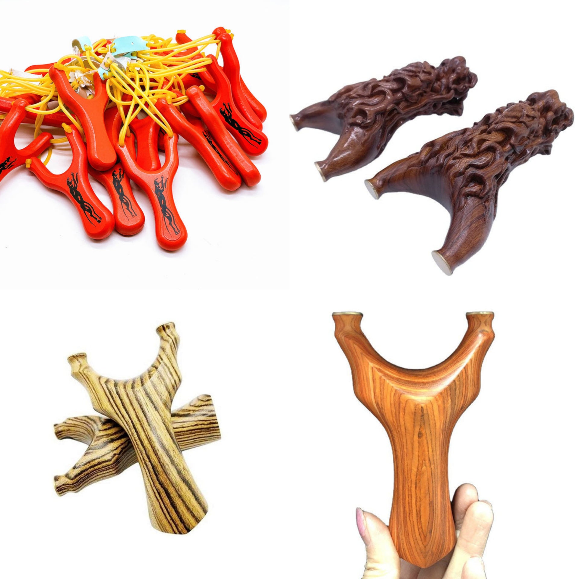 20 Pack Powerful Slingshot Latex Flat Bands – Hunting Catapult Bungee Rubber