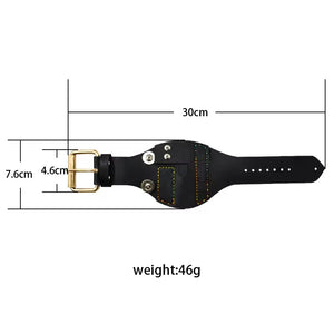 Black Magnetic Leather Wristband Slingshots Protector For Fishing INDIAN SLINGSHOT