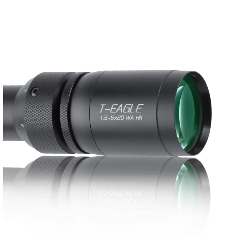 White Smoke 1.5-5X20 WA Aluminum Alloy Optical Scope – Waterproof Outdoor Viewing Scope T-EAGLE