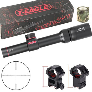 White Smoke 1.5-5X20 WA Aluminum Alloy Optical Scope – Waterproof Outdoor Viewing Scope T-EAGLE