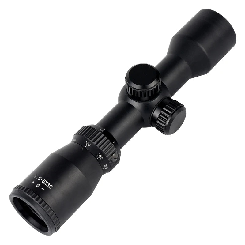 White Smoke 1.5-5X32 Outdoor Sports Optical Scope – Adjustable Magnification Viewing Scope MARKSMAN