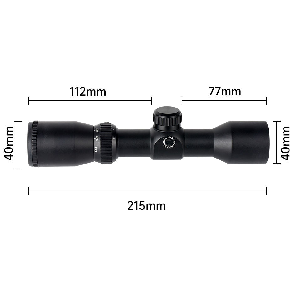 White Smoke 1.5-5X32 Outdoor Sports Optical Scope – Adjustable Magnification Viewing Scope MARKSMAN