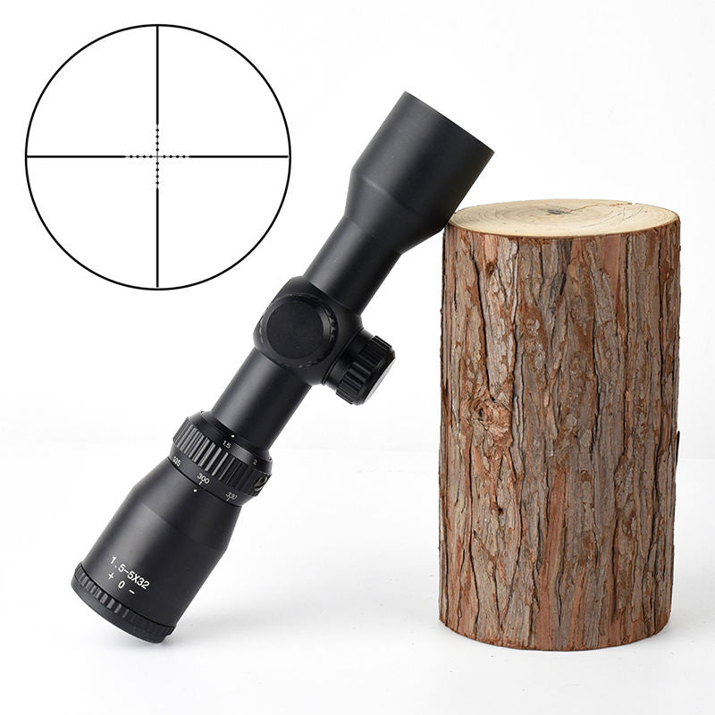 White Smoke 1.5-5X32 Outdoor Sports Optical Scope – Adjustable Magnification Viewing Scope MARKSMAN