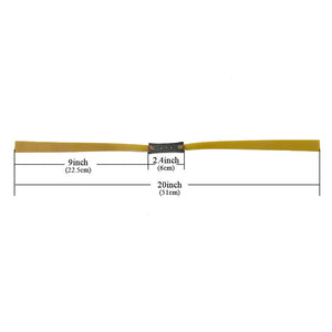 Dark Goldenrod New 24CM Length Mid Pull Rubber Band 0.55mm-1.0mm Thickness High Quality Slingshot Catapult Accessories and Replacement Flat Bands - 1 Set INDIAN SLINGSHOT