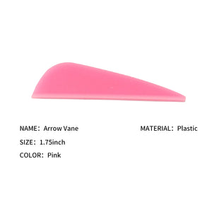 Light Pink SPG 1.75 Inch Arrow Vanes – Plastic Parabolic Fletching SPG