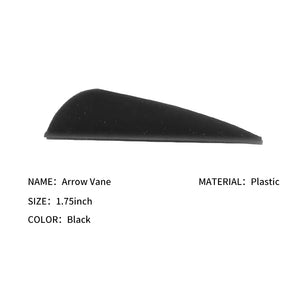 Dark Slate Gray SPG 1.75 Inch Arrow Vanes – Plastic Parabolic Fletching SPG