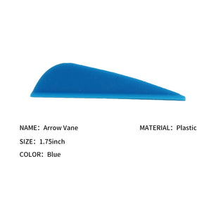 Dark Cyan SPG 1.75 Inch Arrow Vanes – Plastic Parabolic Fletching SPG