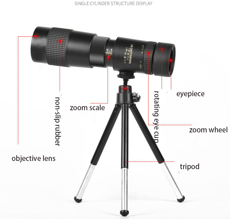 Misty Rose 10-30x25 Infinite Zoom HD Outdoor Scope MARKSMAN