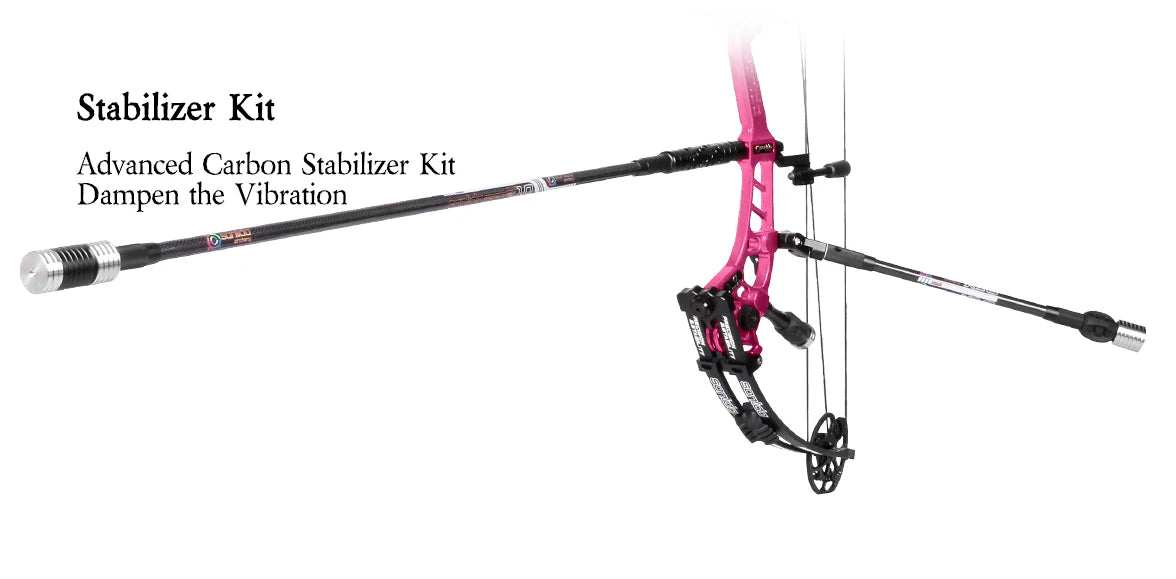 Dark Slate Gray Sanlida® Hero 10 II Target Full Module Compound Bow Kit - Pink Edition SANLIDA