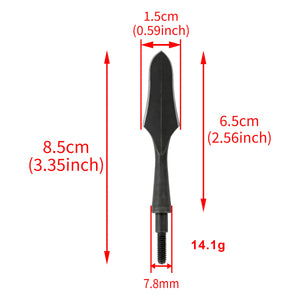 White Smoke Retro Arrow Broadhead 8/32 Universal Thread Carbon Steel Arrow Point Tips MARKSMAN