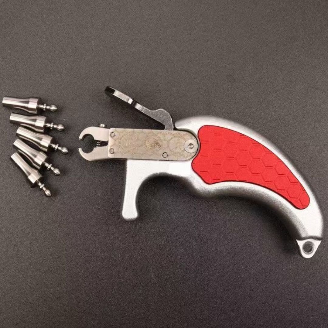 Dim Gray Stainless Steel Magnetic Release Device for Fishing Darts INDIAN SLINGSHOT