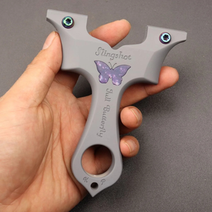 Slate Gray FullButterfly Resin Slingshot INDIAN SLINGSHOT