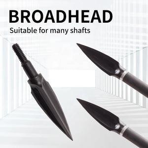 Dark Slate Gray SPG 110-Grain Carbon Steel Screw-In Arrow Tip (Broadhead Style) — Black SPG