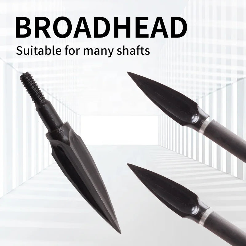 Dark Slate Gray SPG 110-Grain Carbon Steel Screw-In Arrow Tip (Broadhead Style) — Black SPG