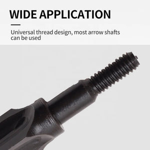 Dark Slate Gray SPG 110-Grain Carbon Steel Screw-In Arrow Tip (Broadhead Style) — Black SPG