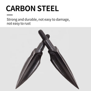 Lavender SPG 110-Grain Carbon Steel Screw-In Arrow Tip (Broadhead Style) — Black SPG