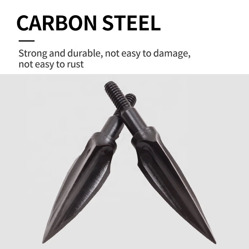 Lavender SPG 110-Grain Carbon Steel Screw-In Arrow Tip (Broadhead Style) — Black SPG