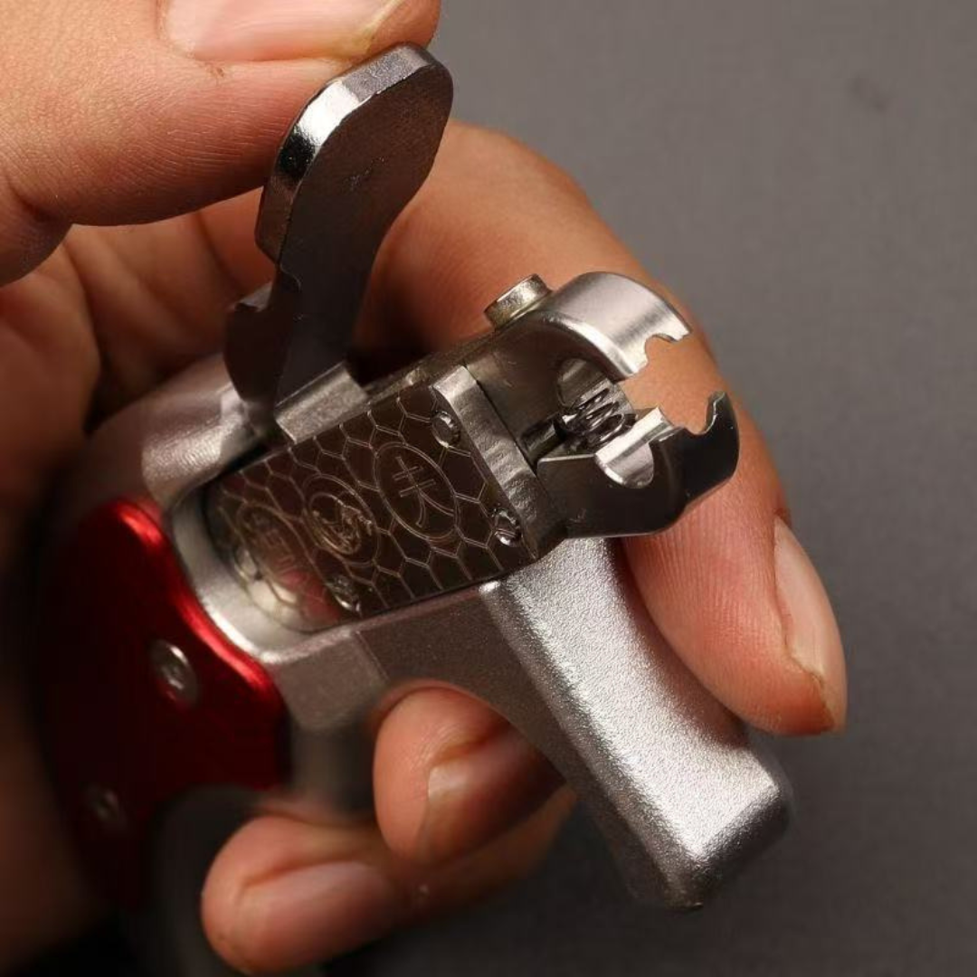 Dim Gray Stainless Steel Magnetic Release Device for Fishing Darts INDIAN SLINGSHOT