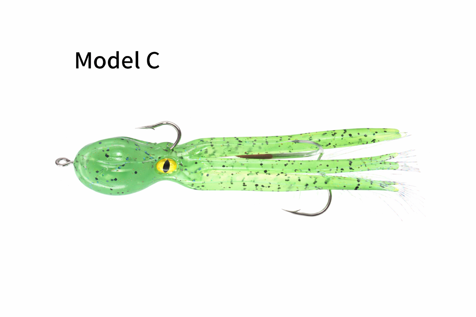 11cm 22g Luminous Octopus Soft Fishing Lure with Double Hooks