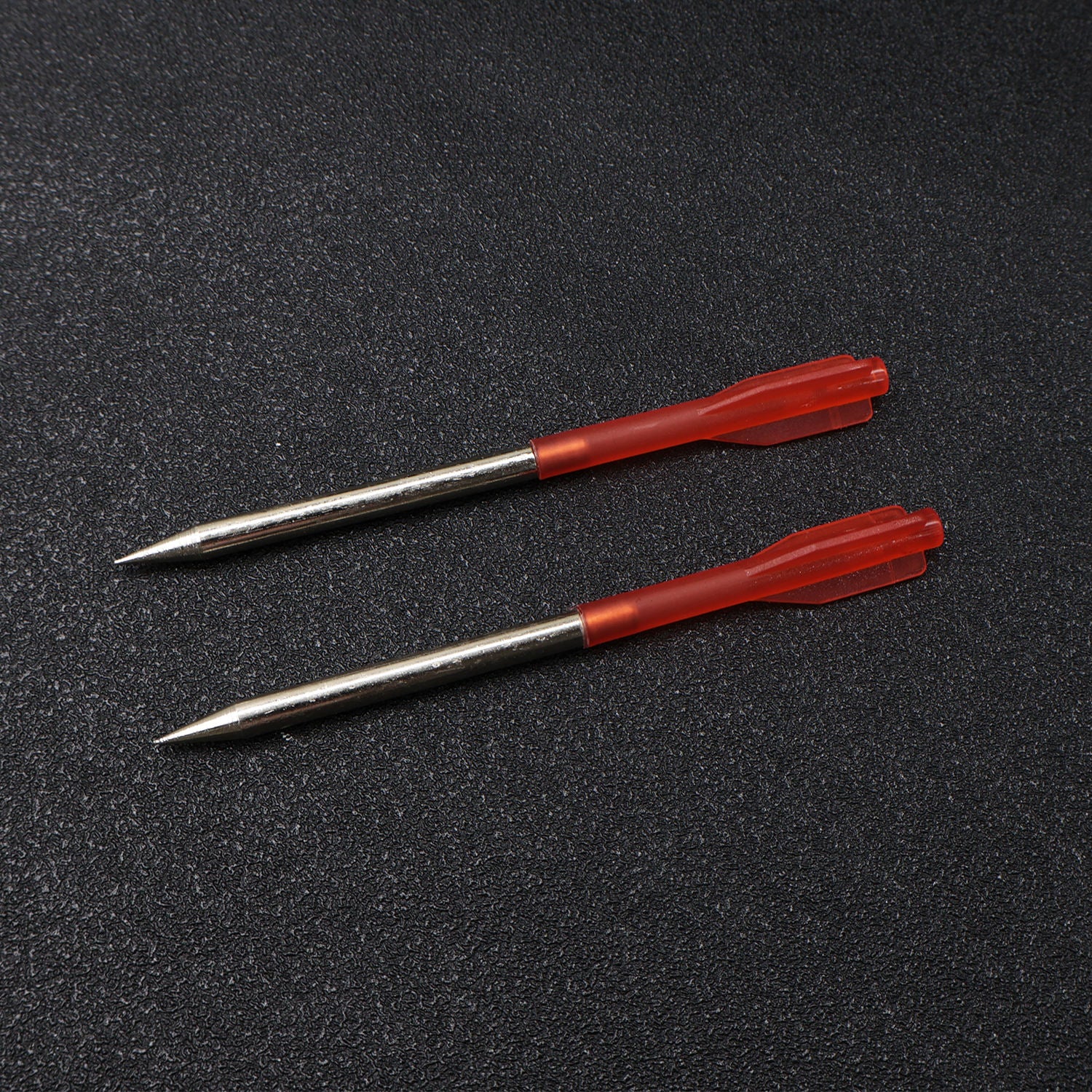 Dark Slate Gray 11cm Red Aluminum Alloy Arrow Bolt Set (10 PCS) with Plastic Fletching and Steel Tip Accessories INDIAN SLINGSHOT