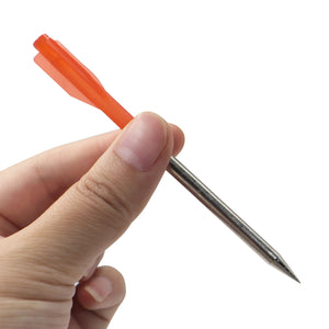 White Smoke 11cm Red Aluminum Alloy Arrow Bolt Set (10 PCS) with Plastic Fletching and Steel Tip Accessories INDIAN SLINGSHOT