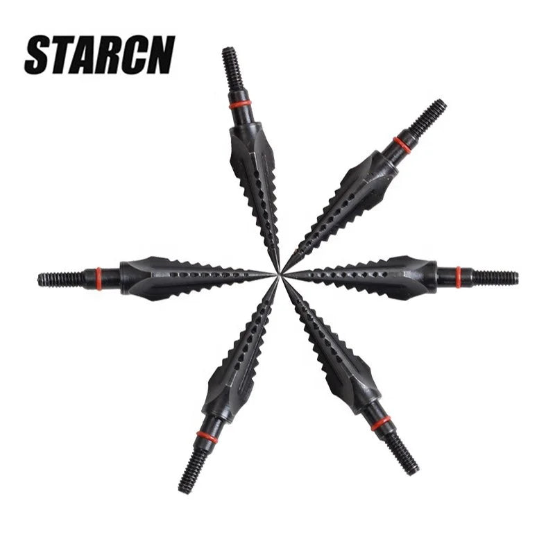 Dark Slate Gray SPG SP-HA609 125 Grain Carbon Steel Arrow Tips | Replaceable Broadhead SPG