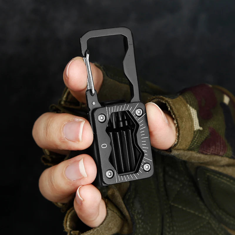 Black 13-in-1 Bicycle Repair EDC Multi Tool | Portable Bike Tool MARKSMAN