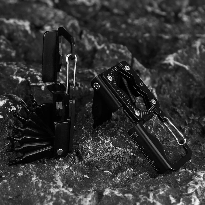Dark Slate Gray 13-in-1 Bicycle Repair EDC Multi Tool | Portable Bike Tool MARKSMAN