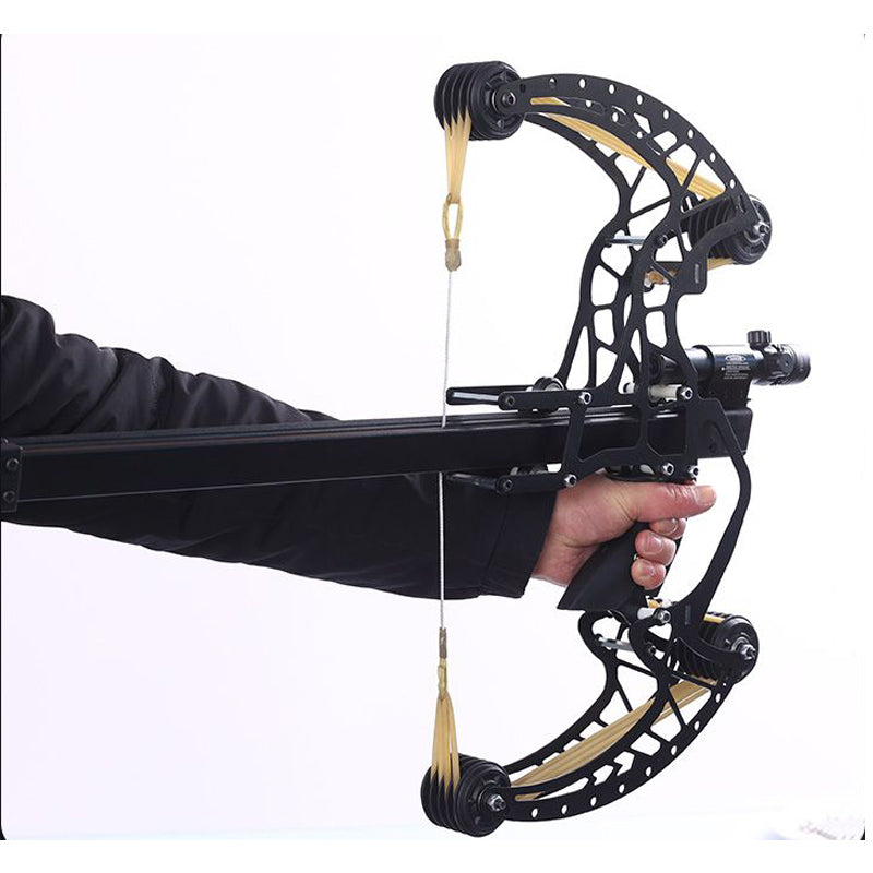 White Smoke High Precision Dual-Purpose Adult Outdoor Target Shooting Bow For Continuous Composite Steel Ball Shooting MARKSMAN