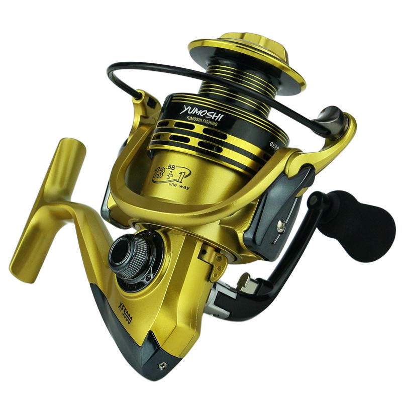 13 fish reels cork 13+1BB Multi-Color Spinning Fishing Reel with EVA Handle, Metal Spool, Interchangeable Handle for River, Lake & Ocean Fishing will outmatch any snook catfish pro reel Color:Ice Cold Perch 1970 Garcia Fishing Reel