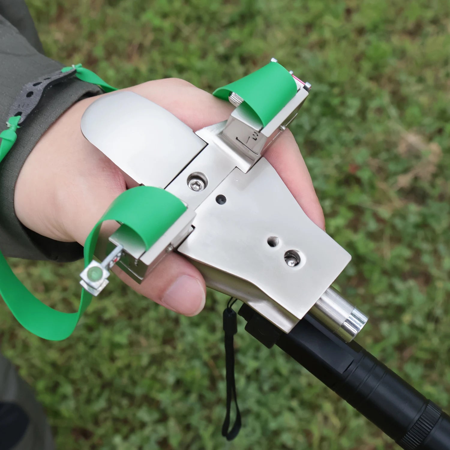 Dark Olive Green Fusion Laser Pro Aluminum Alloy Slingshot INDIAN SLINGSHOT