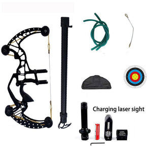 Black High Precision Dual-Purpose Adult Outdoor Target Shooting Bow For Continuous Composite Steel Ball Shooting MARKSMAN