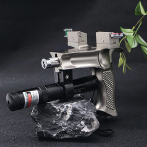 Black Fusion Laser Pro Aluminum Alloy Slingshot INDIAN SLINGSHOT