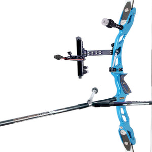Dark Slate Gray Sanlida® Miracle X10 ILF Target Recurve Bow Kit – Light Blue Edition SANLIDA