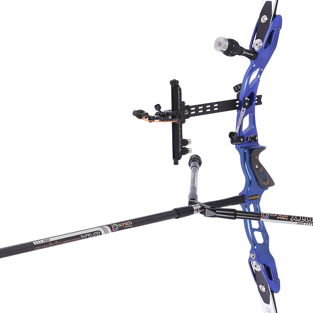 Dark Slate Gray Sanlida® Miracle X10 ILF Target Recurve Bow Kit – Dark Blue Edition SANLIDA