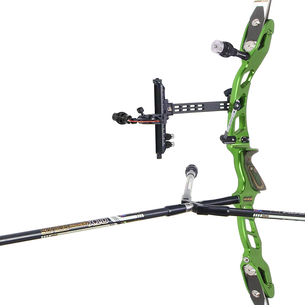 Dark Olive Green Sanlida® Miracle X10 ILF Target Recurve Bow Kit – Green Edition SANLIDA
