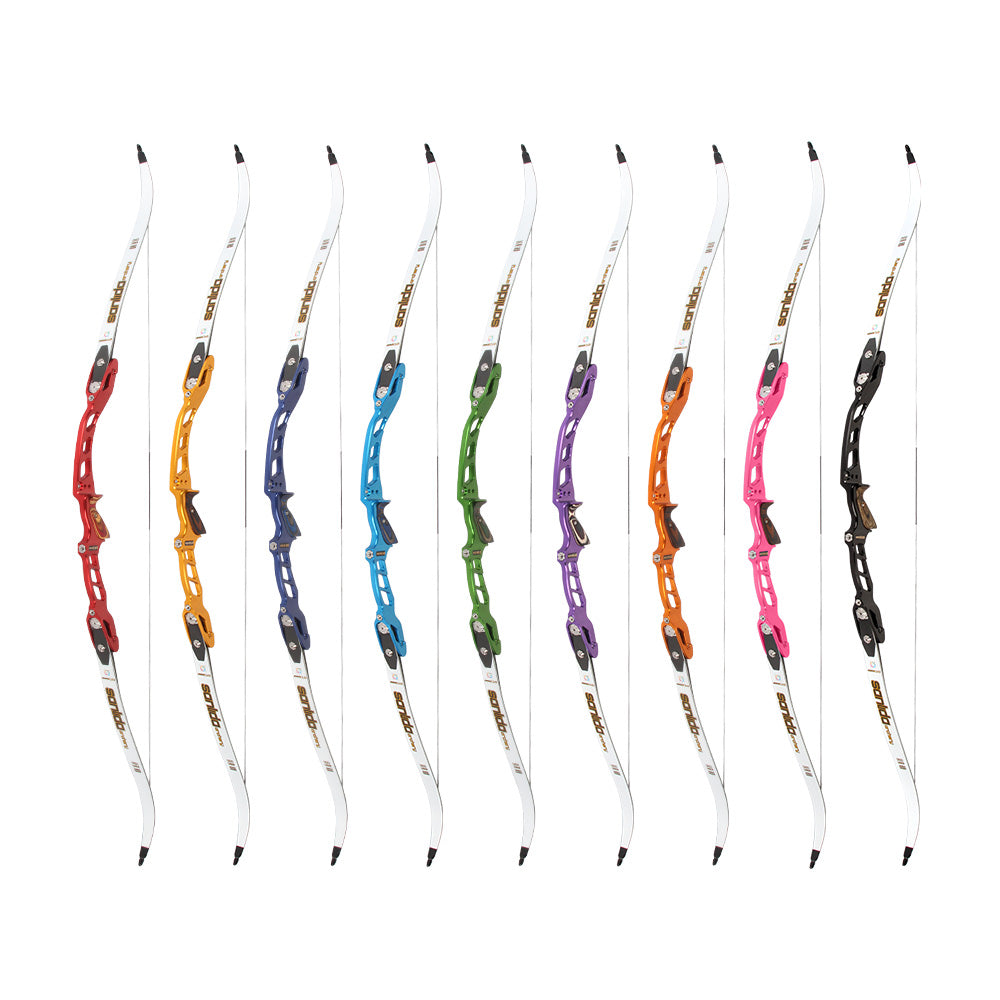 Dark Slate Gray Sanlida® Miracle X10 ILF Target Recurve Bow Kit – Red Edition SANLIDA