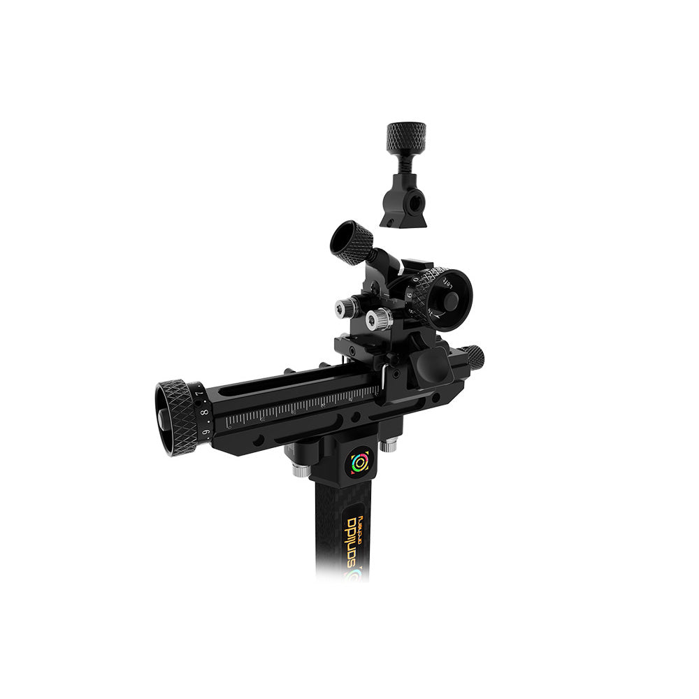 Black Sanlida® Hero 10 II Compound Bow Sight (6/9 Inch) SANLIDA