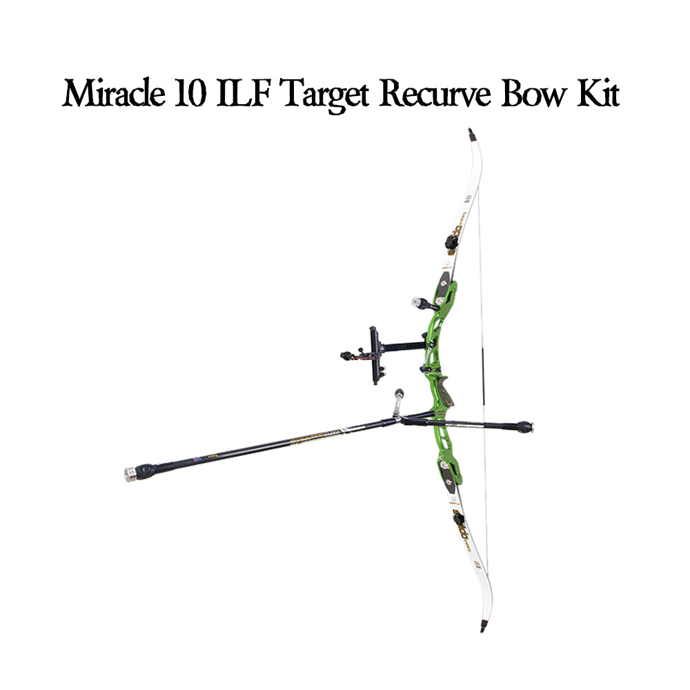 Lavender Sanlida® Miracle X10 ILF Target Recurve Bow Kit – Green Edition SANLIDA