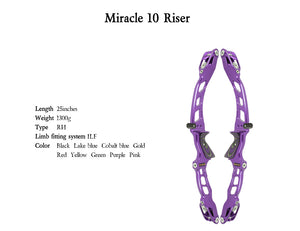 Slate Gray Sanlida® Miracle X10 ILF Target Recurve Bow Kit – Purple Edition SANLIDA