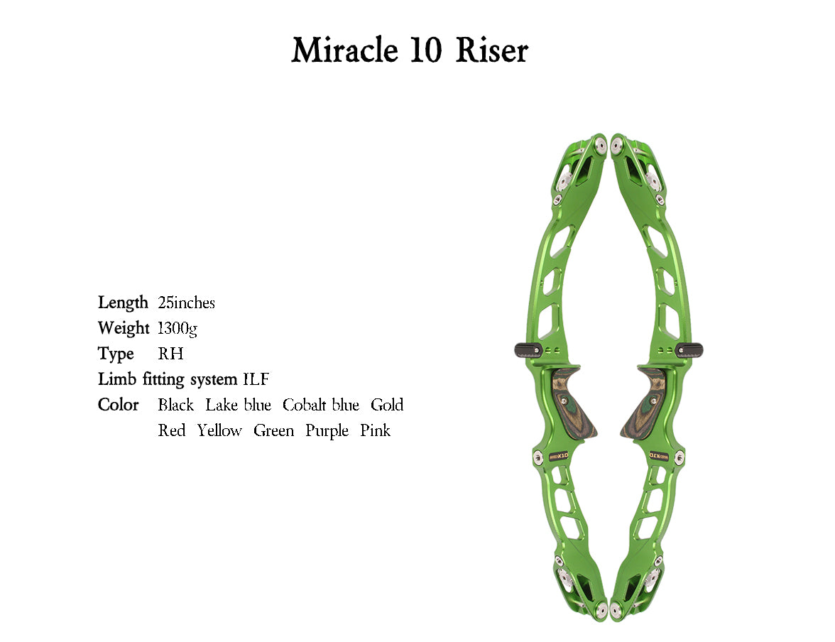 Olive Drab Sanlida® Miracle X10 ILF Target Recurve Bow Kit – Green Edition SANLIDA