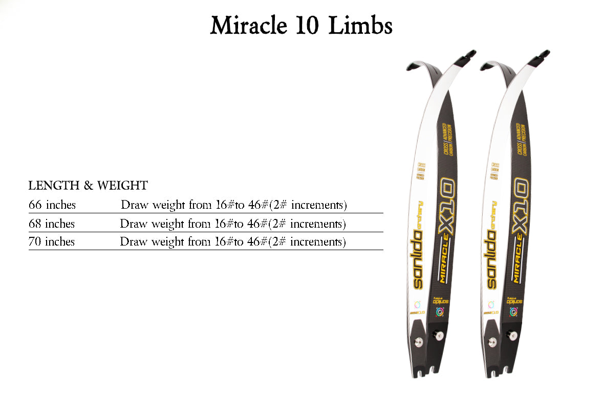 Bisque Sanlida® Miracle X10 ILF Target Recurve Bow Kit – Dark Blue Edition SANLIDA